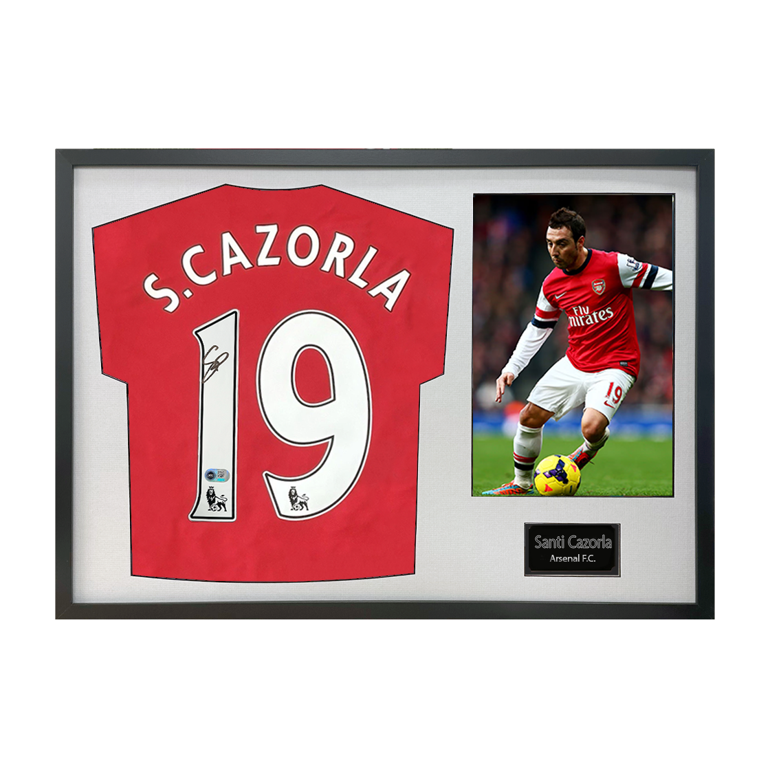 Santi Cazorla Signed Arsenal Shirt Classic Frame (ACG Cert)