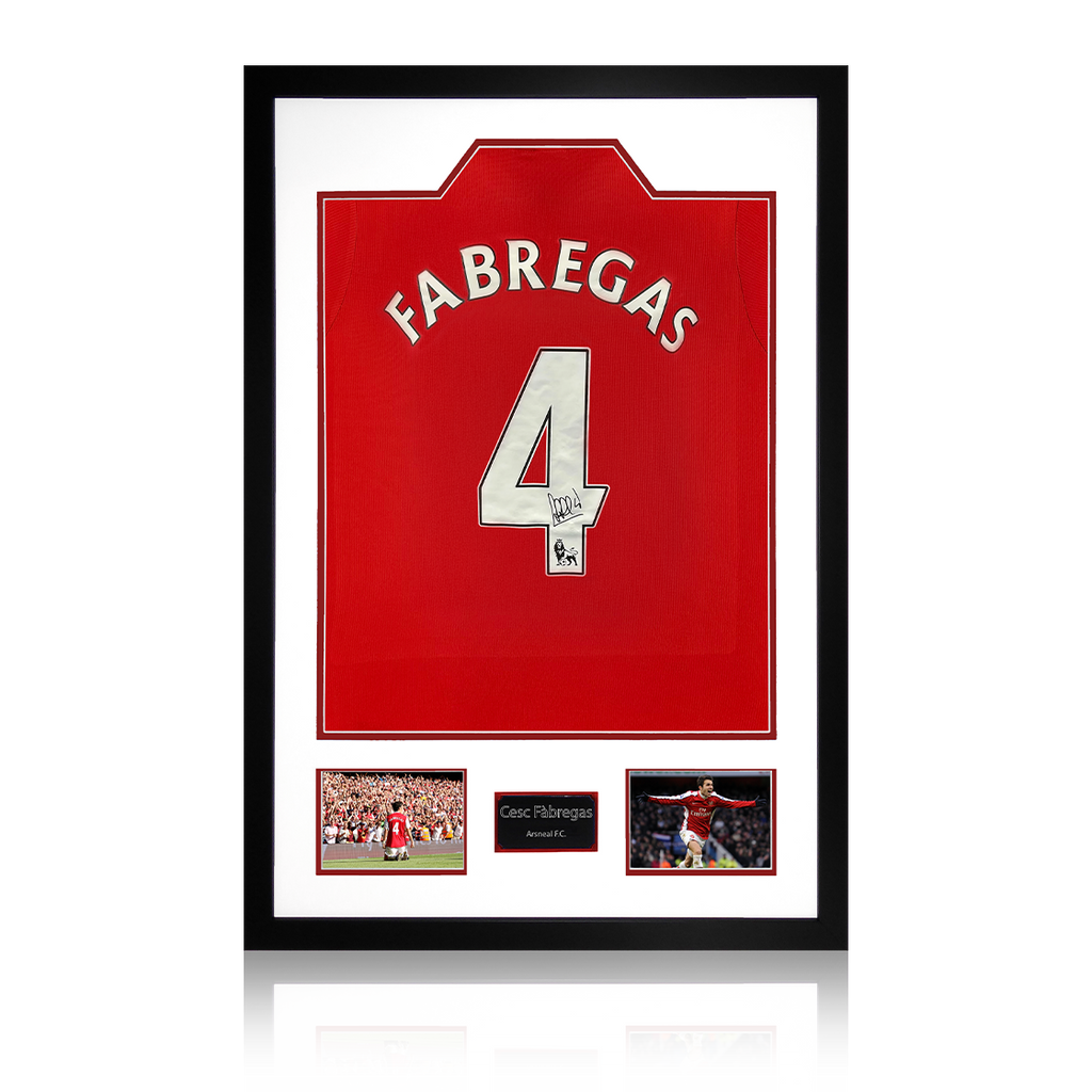 Cesc Fàbregas Signed Arsenal Shirt Premium Frame (ACG Cert)