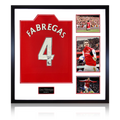 Cesc Fàbregas Signed Arsenal Shirt Elite Frame (ACG Cert)