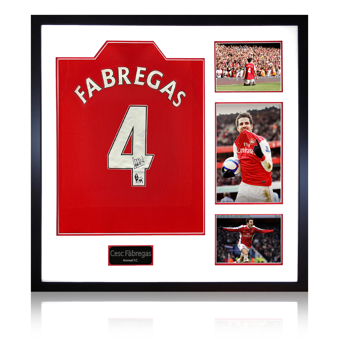 Cesc Fàbregas Signed Arsenal Shirt Elite Frame (ACG Cert)