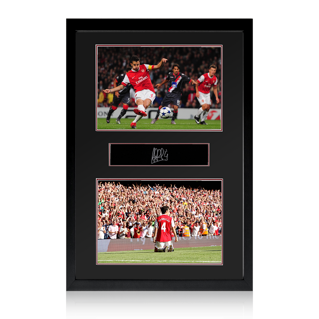 Cesc Fàbregas Signed Arsenal Plaque Iconic Frame