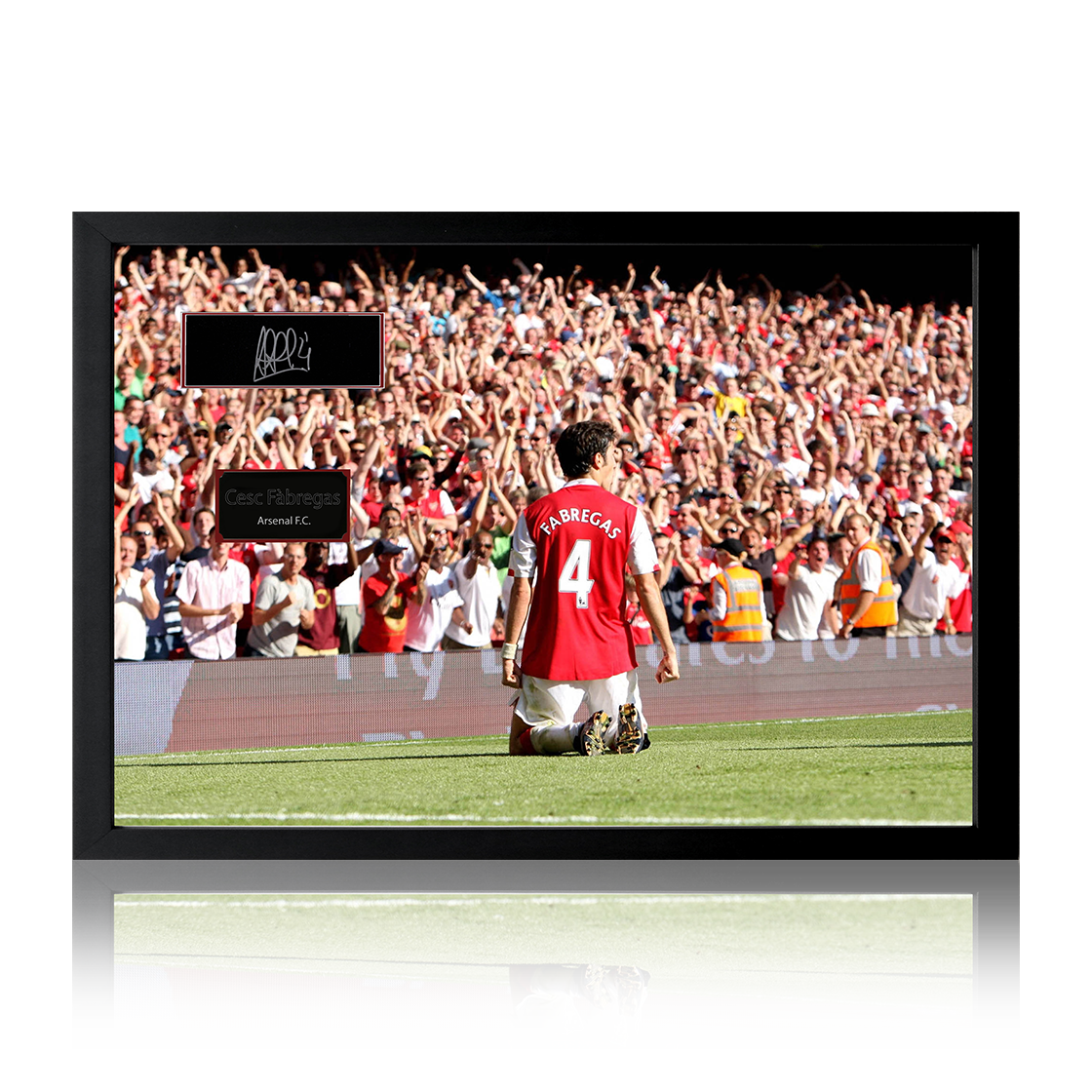 Cesc Fàbregas Signed Arsenal Plaque Iconic Frame