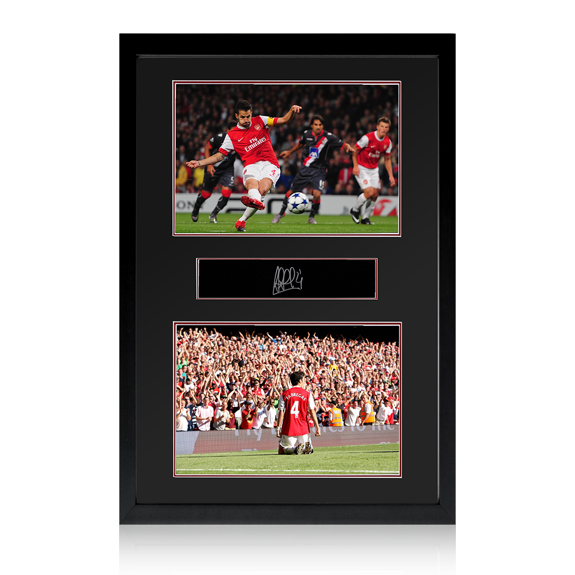 Cesc Fàbregas Signed Arsenal Plaque Iconic Frame