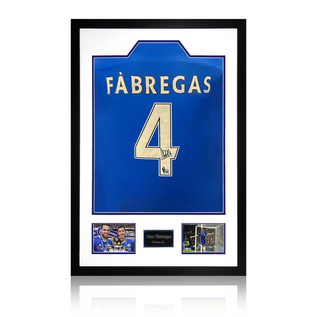 Cesc Fàbregas Signed Chelsea Shirt Premium Frame (ACG Cert)