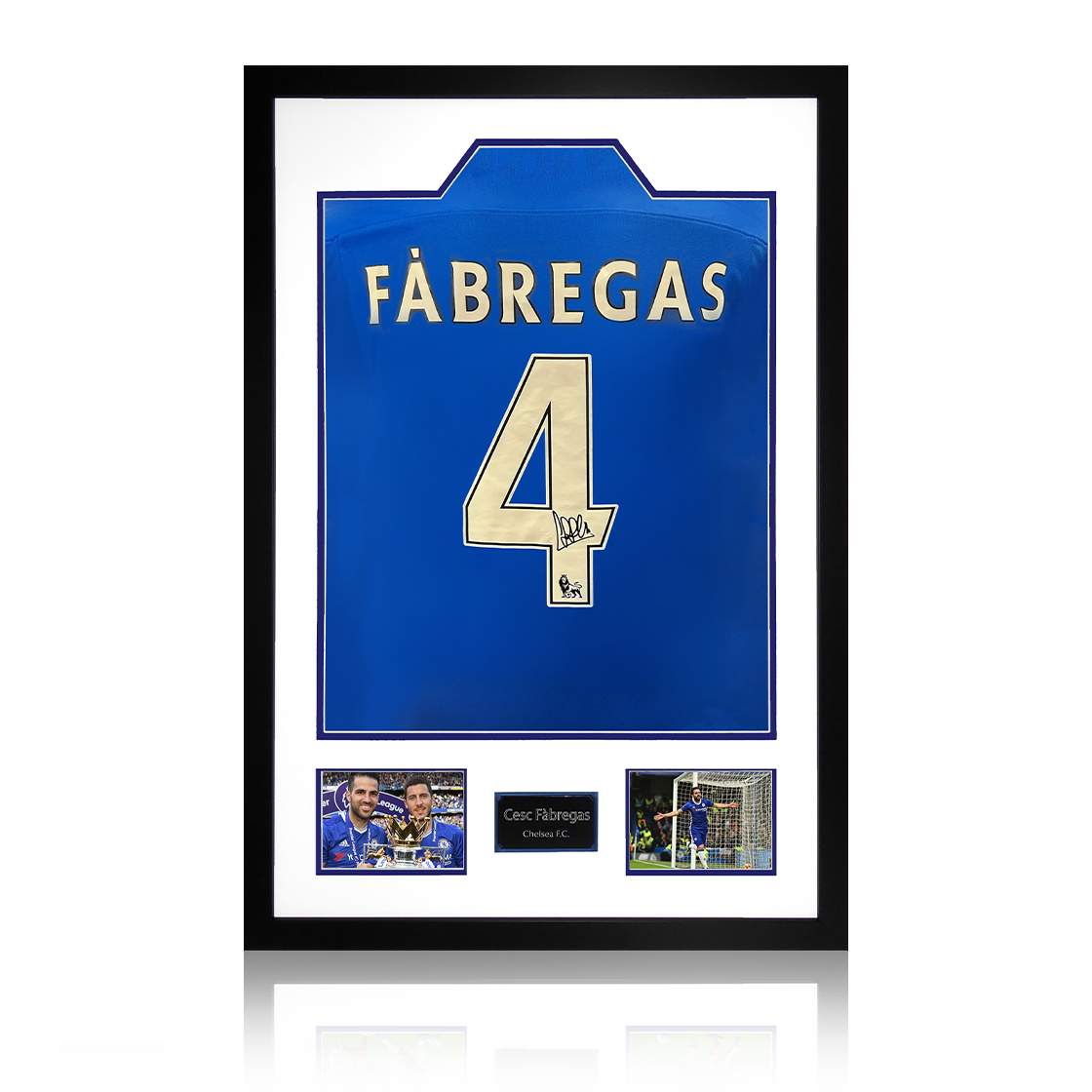 Cesc Fàbregas Signed Chelsea Shirt Premium Frame (ACG Cert)