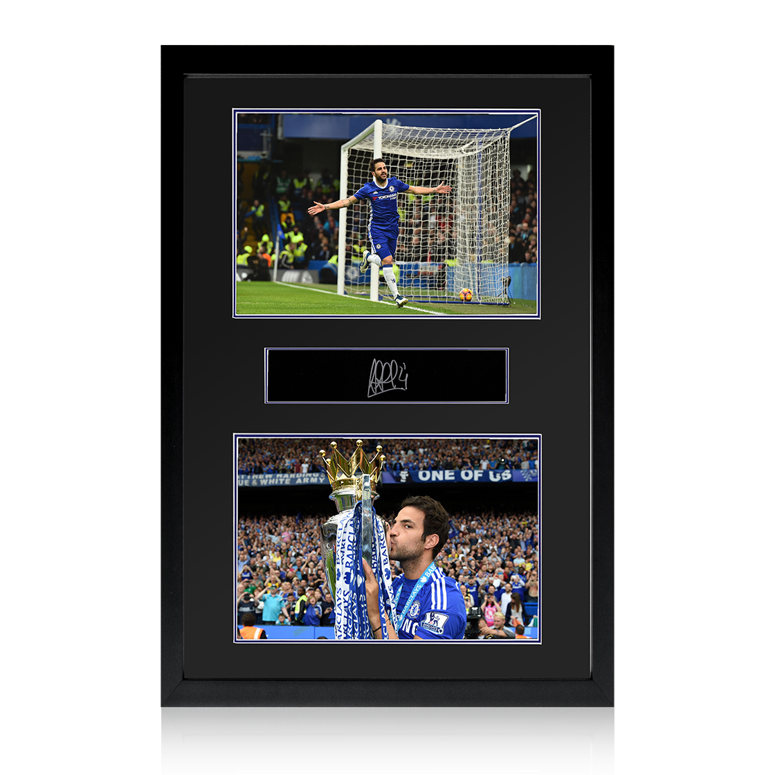 Cesc Fàbregas Signed Chelsea Plaque Iconic Frame