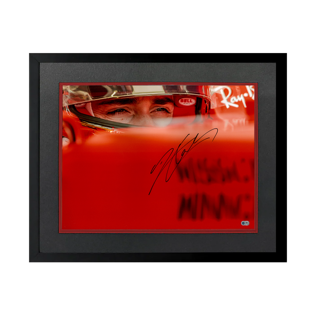 Charles Leclerc Signed 16x12 Image Deluxe Mount Frame (ACG Cert)