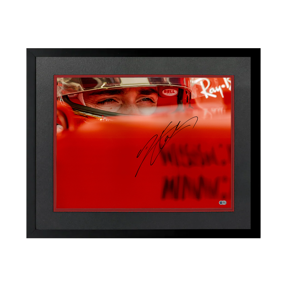 Charles Leclerc Signed 16x12 Image Deluxe Mount Frame (ACG Cert)