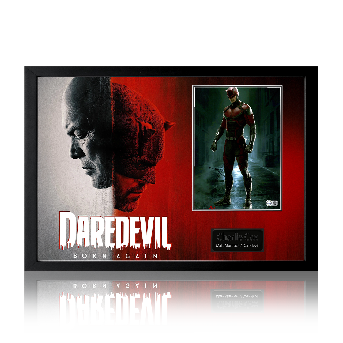 Charlie Cox Signed Daredevil Image Iconic Frame (AFTAL Authentication)
