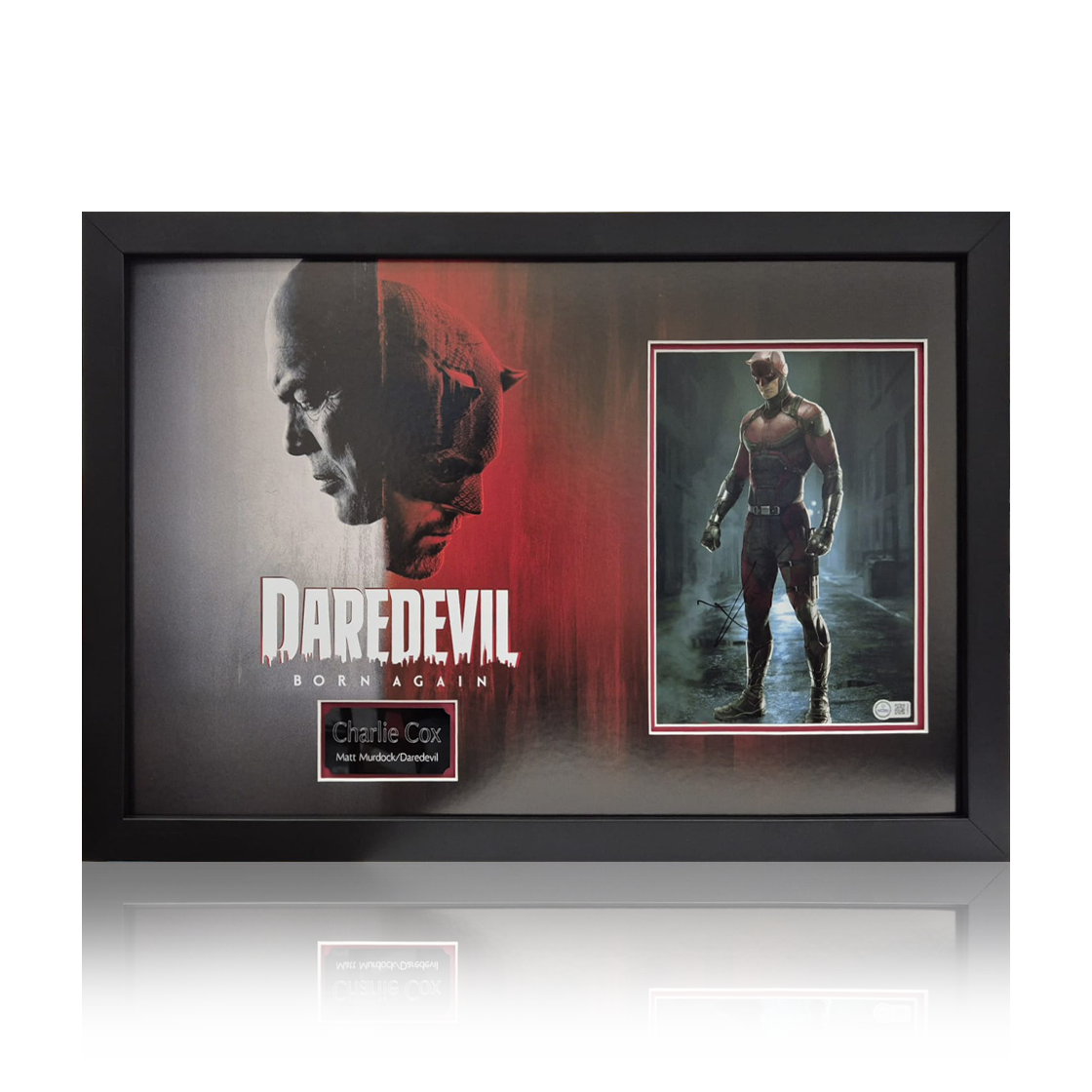 Charlie Cox Signed Daredevil Image Iconic Frame (AFTAL Authentication)