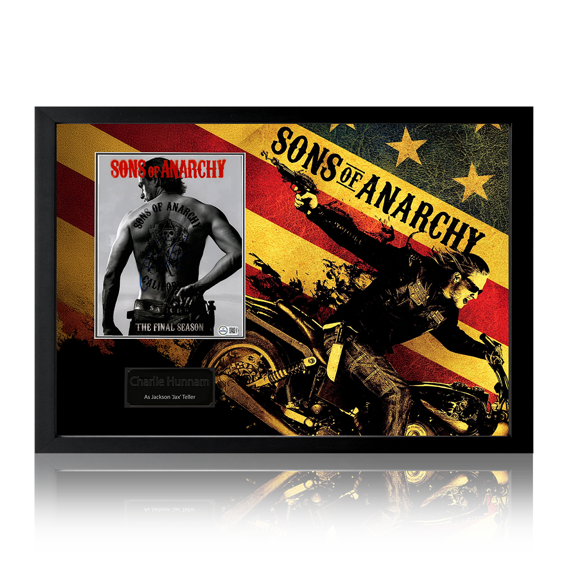 Charlie Hunnam Signed Sons of Anarchy Image Iconic Frame (AFTAL Authentication)