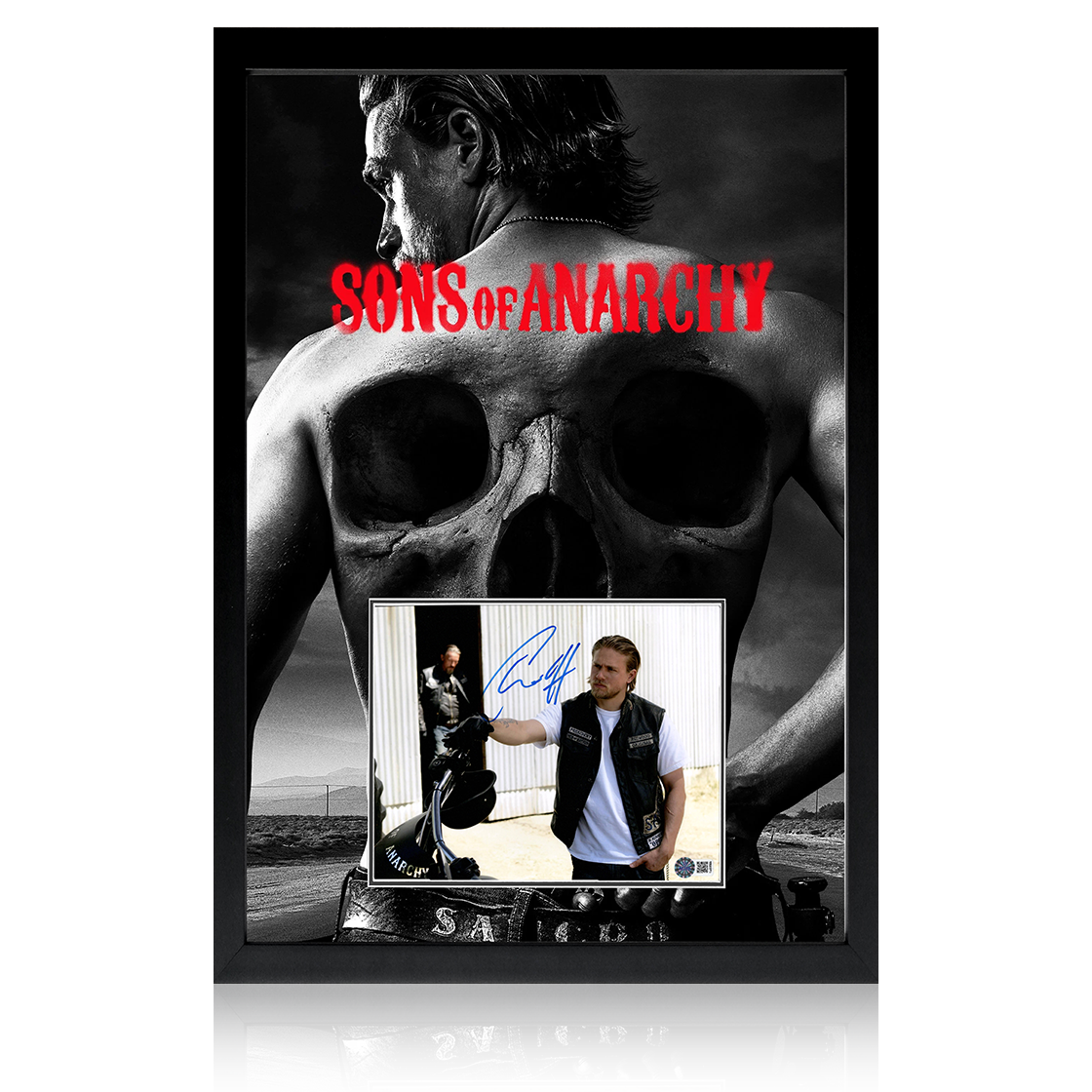 Charlie Hunnam Signed Sons of Anarchy Image Iconic Frame (AFTAL Authentication)