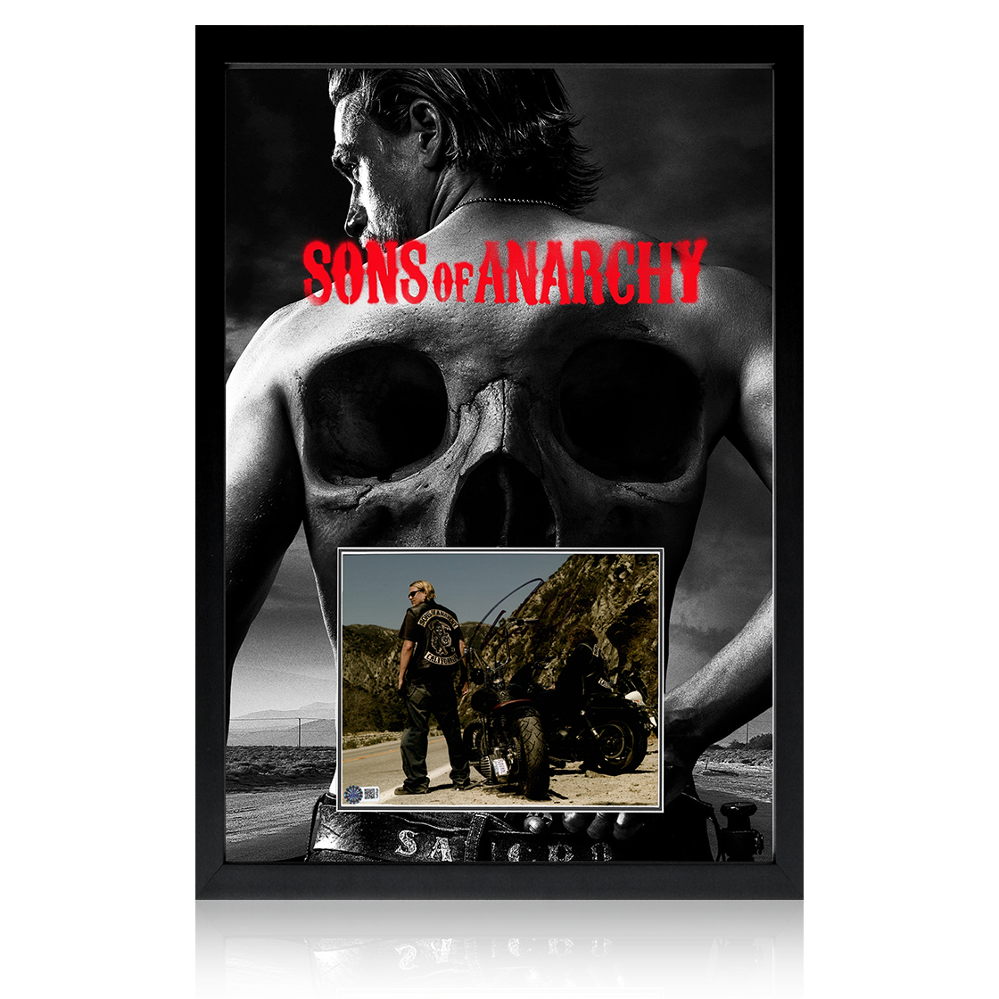 Charlie Hunnam Signed Sons of Anarchy Image Iconic Frame (AFTAL Authentication)