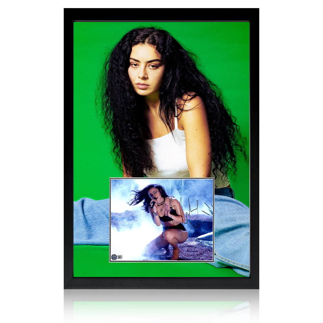 Charli xcx Signed Image Iconic Frame (AFTAL Authentication)