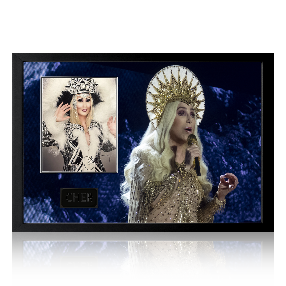 Cher Signed Image Iconic Frame