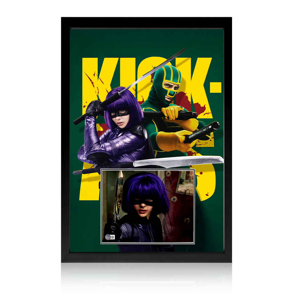 Chloë Grace Moretz Signed Kick-Ass Image Iconic Frame (Beckett)