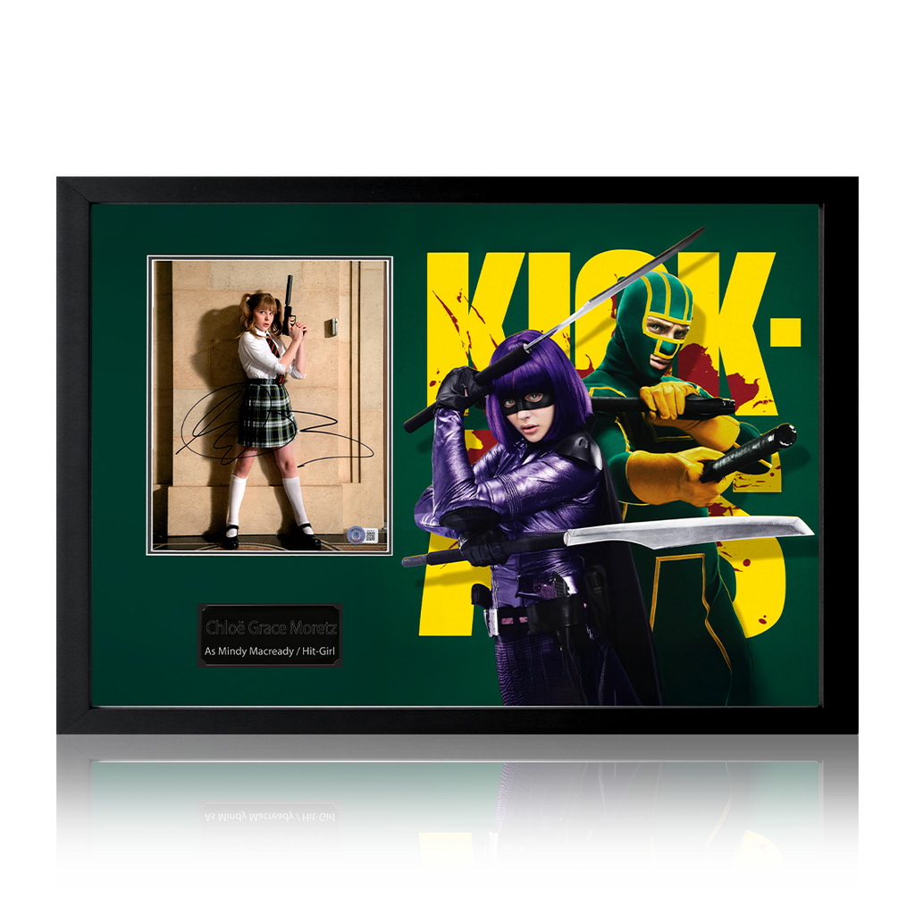 Chloë Grace Moretz Signed Kick-Ass Image Iconic Frame (Beckett)