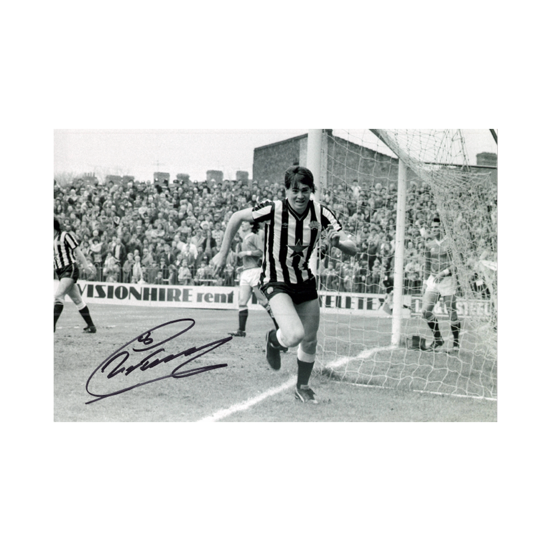 Chris Waddle Signed 12x8 Image
