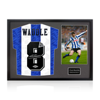 Chris Waddle Signed Sheffield Wednesday Home Shirt Classic Frame