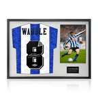 Chris Waddle Signed Sheffield Wednesday Home Shirt Classic Frame