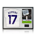 Cristian Romero Signed Tottenham Hotspur Shirt Classic Frame