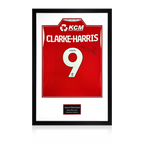 Jonson Clarke-Harris Match-Worn & Signed Rotherham United Shirt Premium Frame