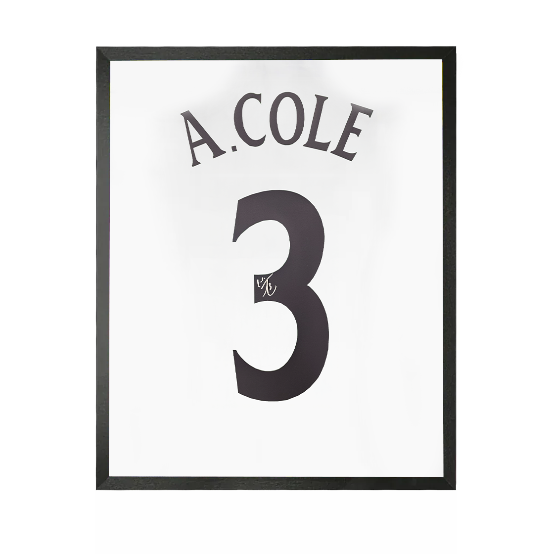 Ashley Cole Signed England Shirt Compact Frame