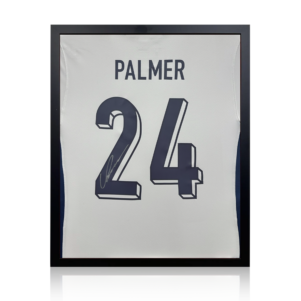 Cole Palmer Signed England Shirt Compact Frame