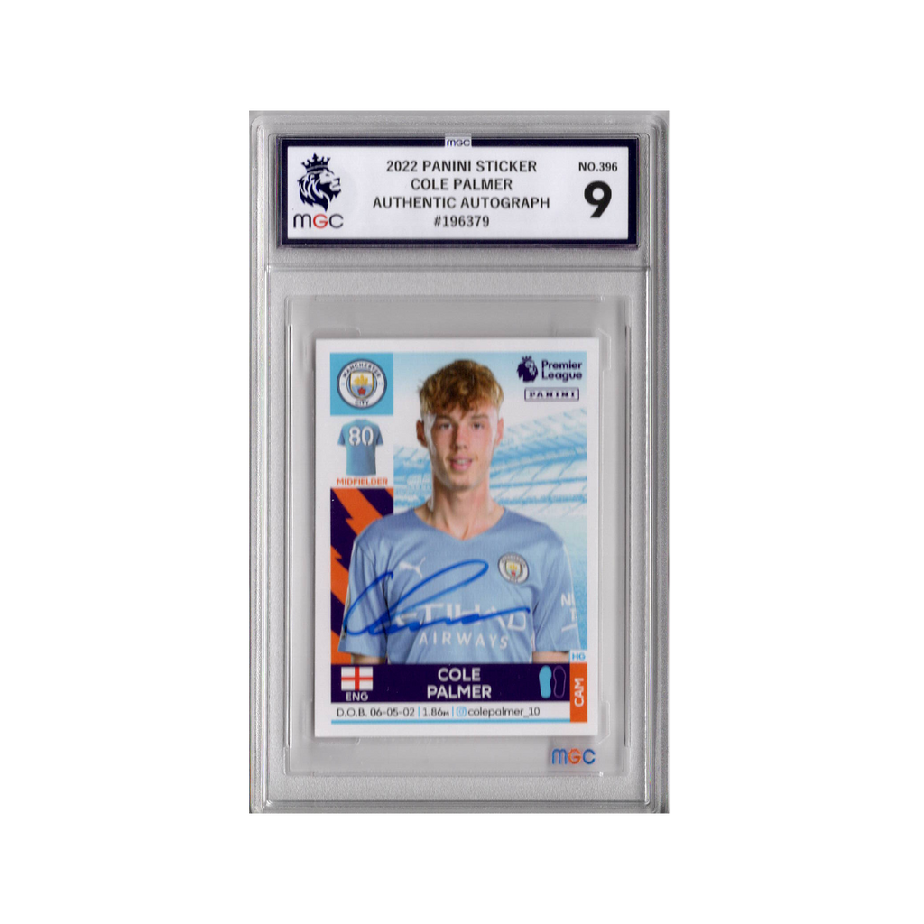 Cole Palmer Signed Manchester City Panini Rookie Sticker