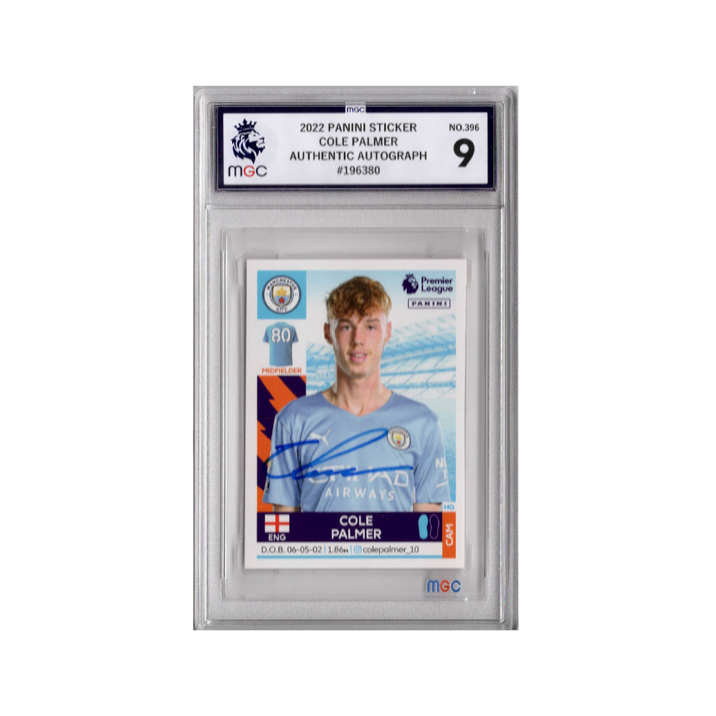 Cole Palmer Signed Manchester City Panini Rookie Sticker