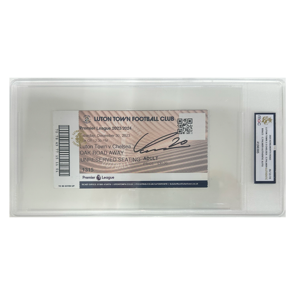 Cole Palmer Signed Chelsea v Luton Ticket