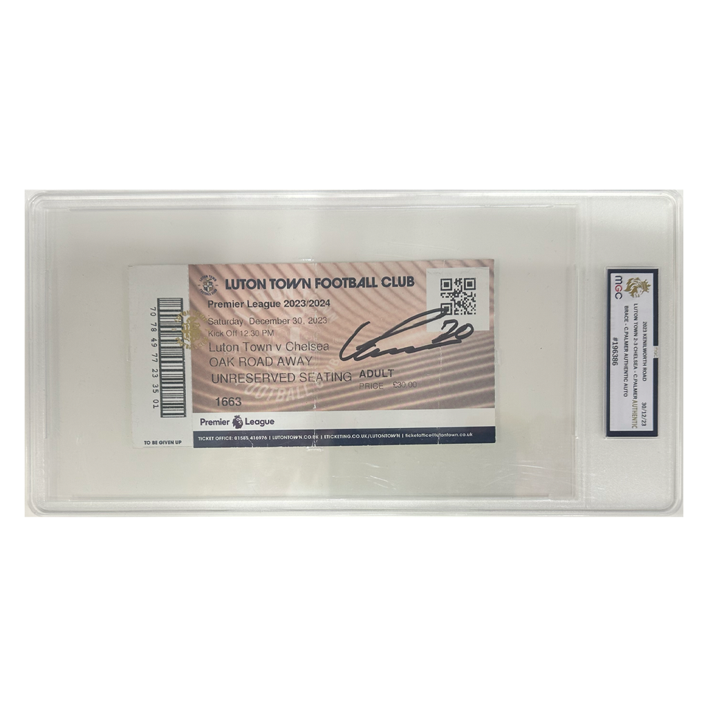 Cole Palmer Signed Chelsea v Luton Ticket