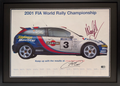 Colin McRae & Nicky Grist Signed 2001 Ford Focus WRC Original Poster