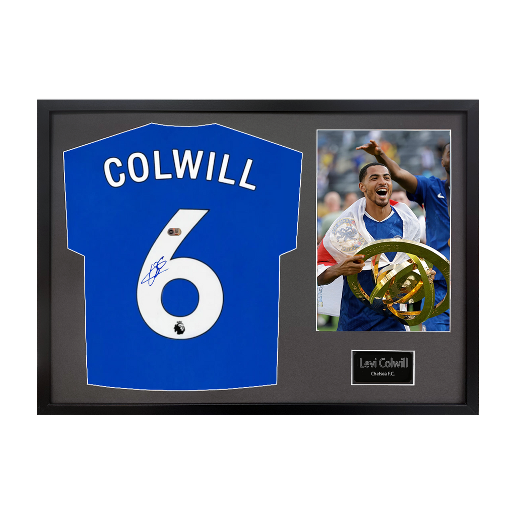 Levi Colwill Signed Chelsea Shirt Classic Frame (ACG Cert)