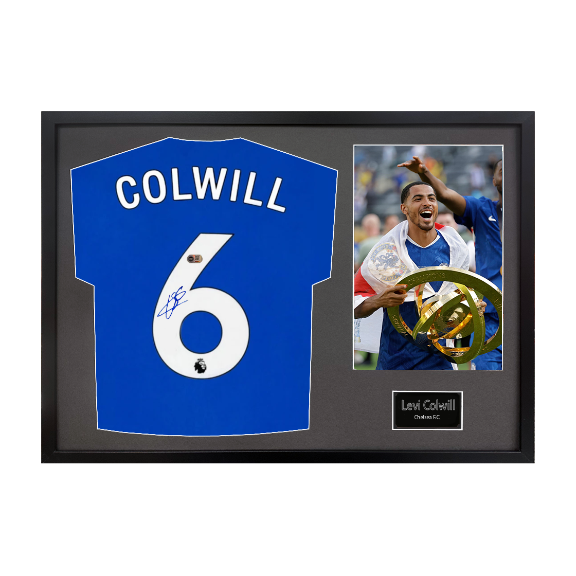 Levi Colwill Signed Chelsea Shirt Classic Frame (ACG Cert)