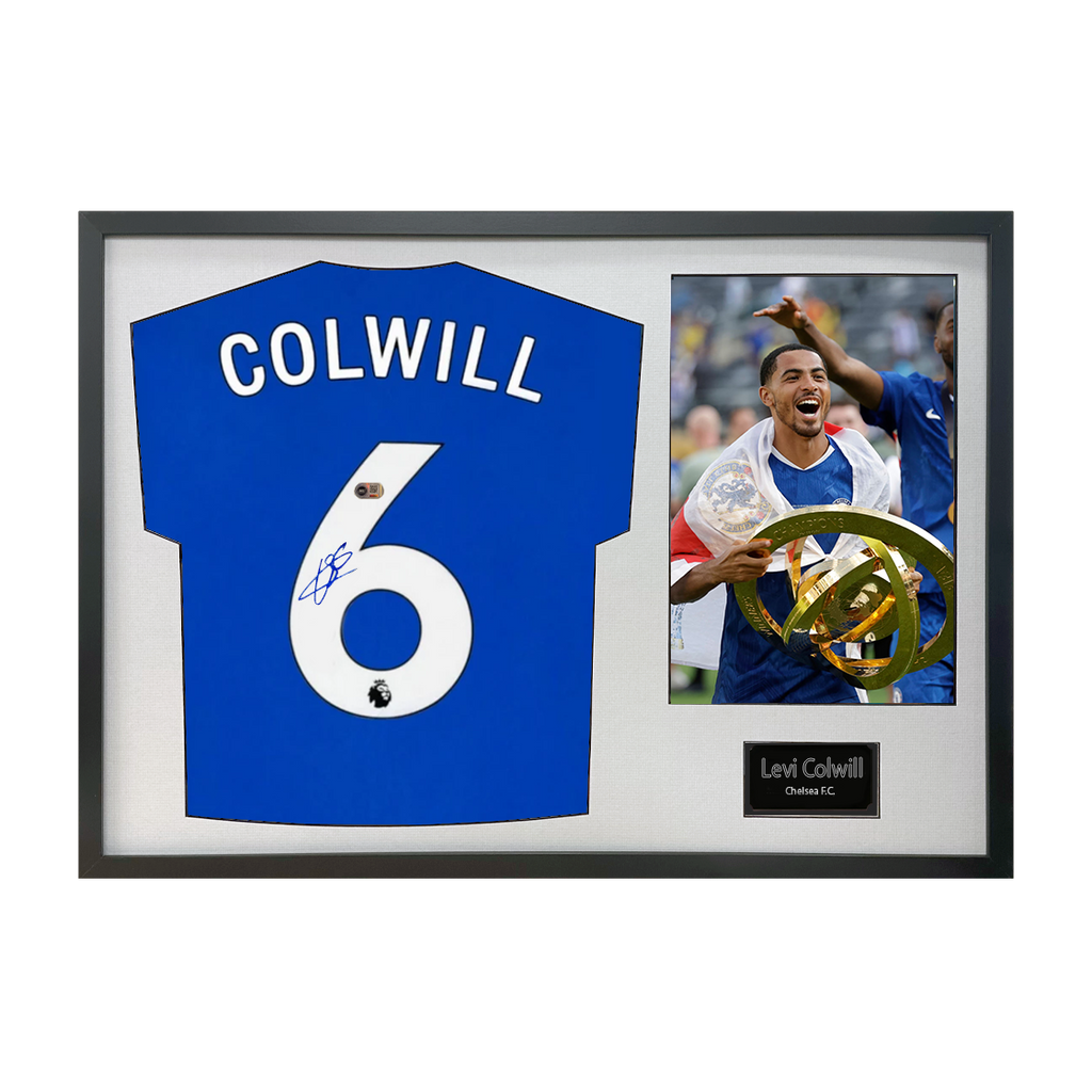 Levi Colwill Signed Chelsea Shirt Classic Frame (ACG Cert)