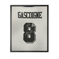 Paul Gascoigne Signed Tottenham Hotspur Shirt Compact Frame