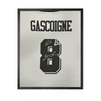 Paul Gascoigne Signed Tottenham Hotspur Shirt Compact Frame