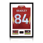 Conor Bradley Signed Liverpool Shirt Premium Frame (ACG Cert)