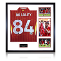 Conor Bradley Signed Liverpool Shirt Elite Frame (ACG Cert)