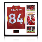 Conor Bradley Signed Liverpool Shirt Elite Frame (ACG Cert)