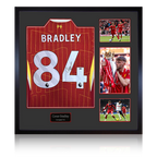 Conor Bradley Signed Liverpool Shirt Elite Frame (ACG Cert)