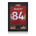 Conor Bradley Signed Liverpool Shirt Premium Frame (ACG Cert)