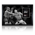 Conor McGregor vs Alvarez Signed UFC Mitt Iconic Frame