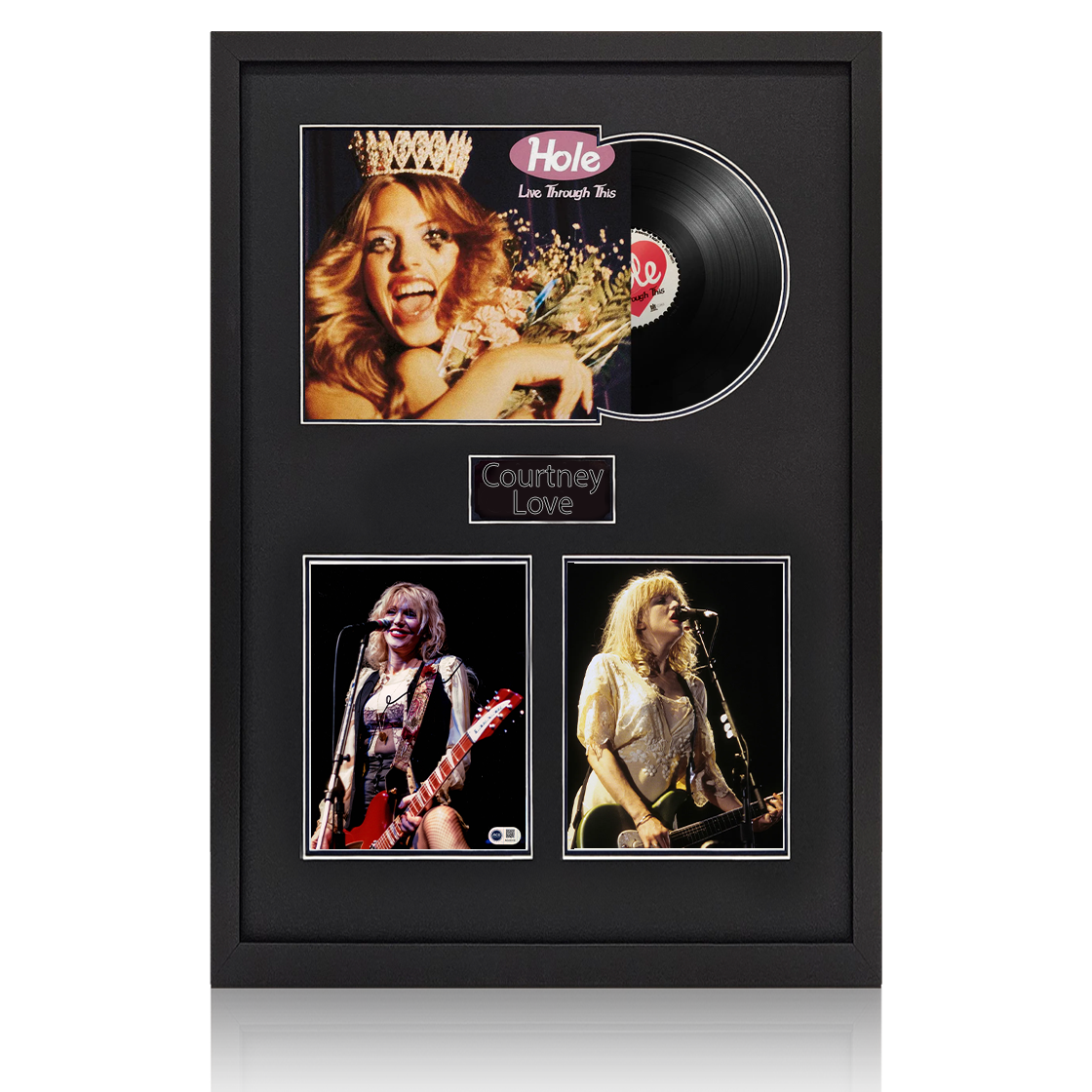 Courtney Love Signed 10x8 Image LP Elite Frame (ACG Cert)