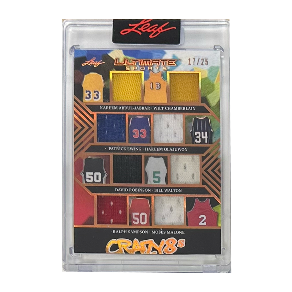 Leaf Crazy8s Kareem Abdul-Jabbar, Wilt Chamberlain, Patrick Ewing, Hakeem Olajuwon, David Robinson, Bill Walton, Ralph Sampson & Moses Malone 17/25