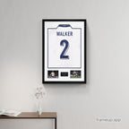 Kyle Walker Signed England Shirt Premium Frame