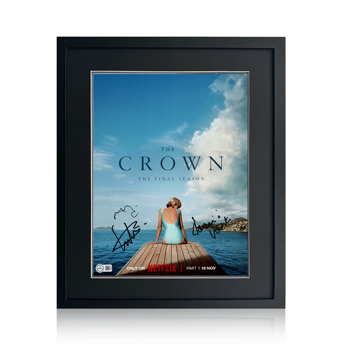 The Crown Cast Signed Image Compact Frame (AFTAL Authentication)
