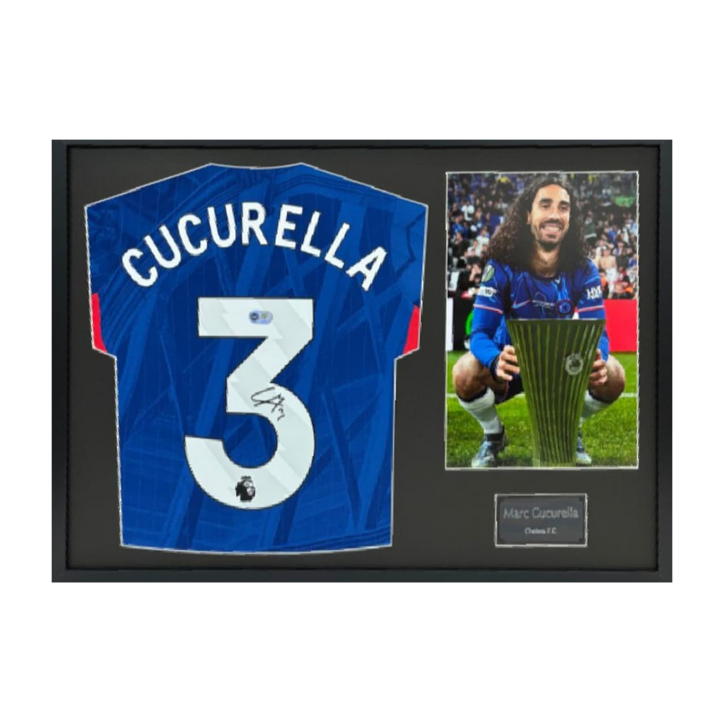 Marc Cucurella Signed Chelsea Shirt Classic Frame (ACG Cert)