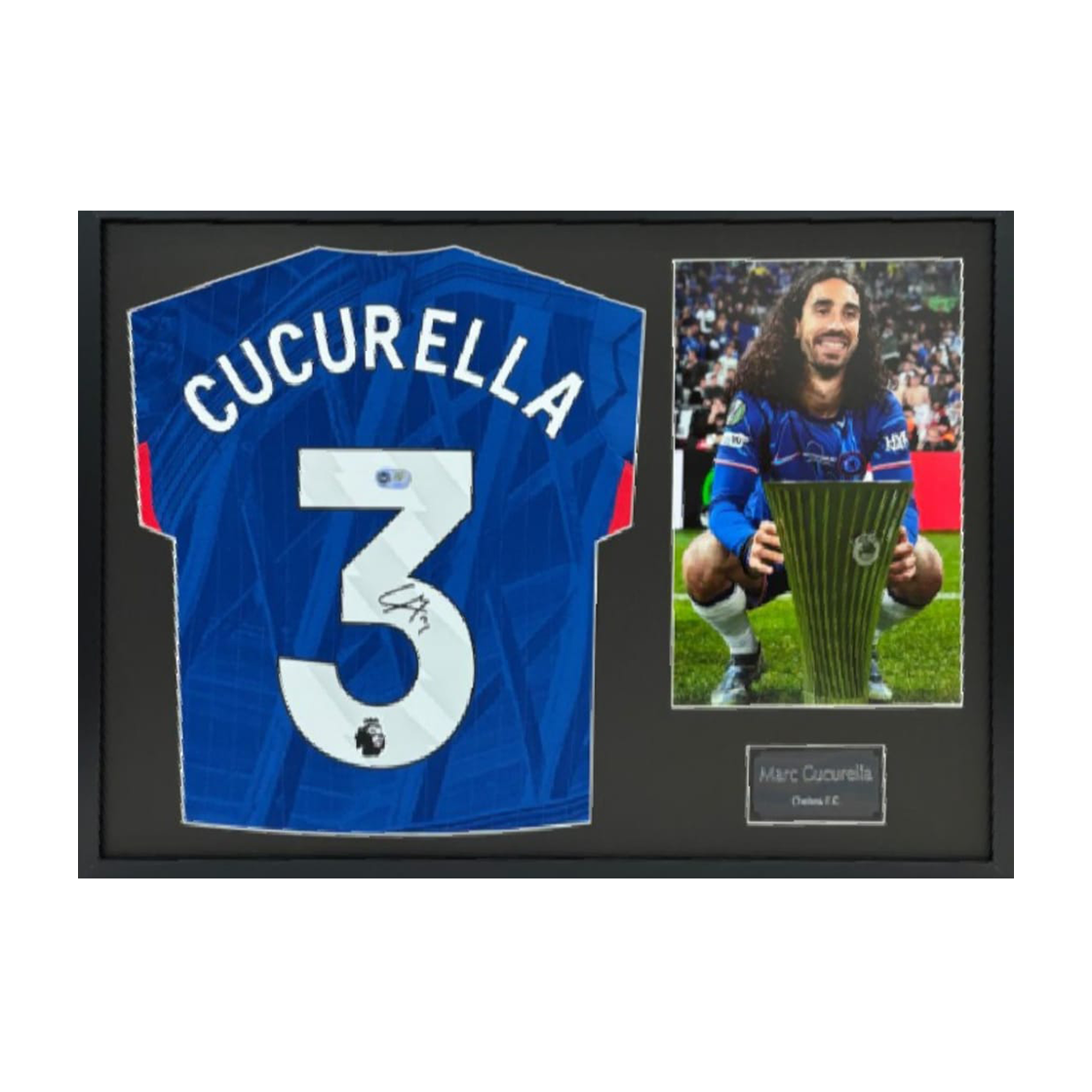 Marc Cucurella Signed Chelsea Shirt Classic Frame (ACG Cert)